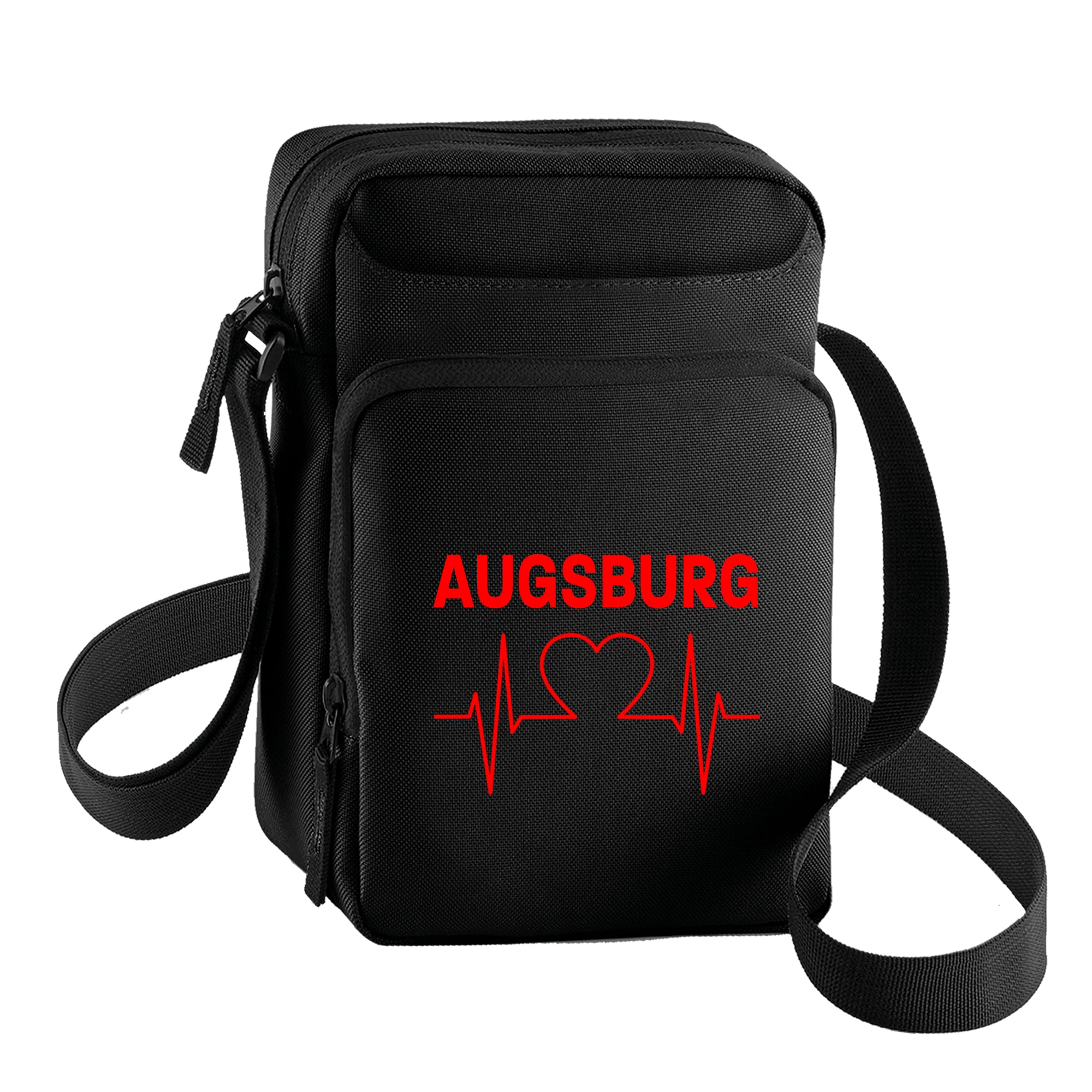 multifanshop® Umhängetasche - Augsburg - Herzschlag