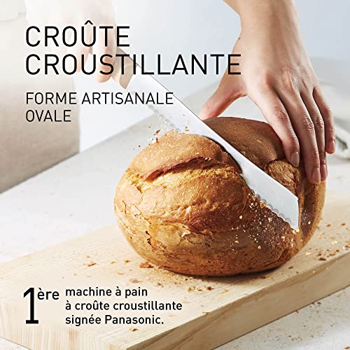 Panasonic SD ZP2000WXE Machine à Pain Artisanale Crusty Loaf, Cuisson sans Gluten, Double Capteur de Température, 18 Programmes Automatiques, Blanc : Cuisine et Maison