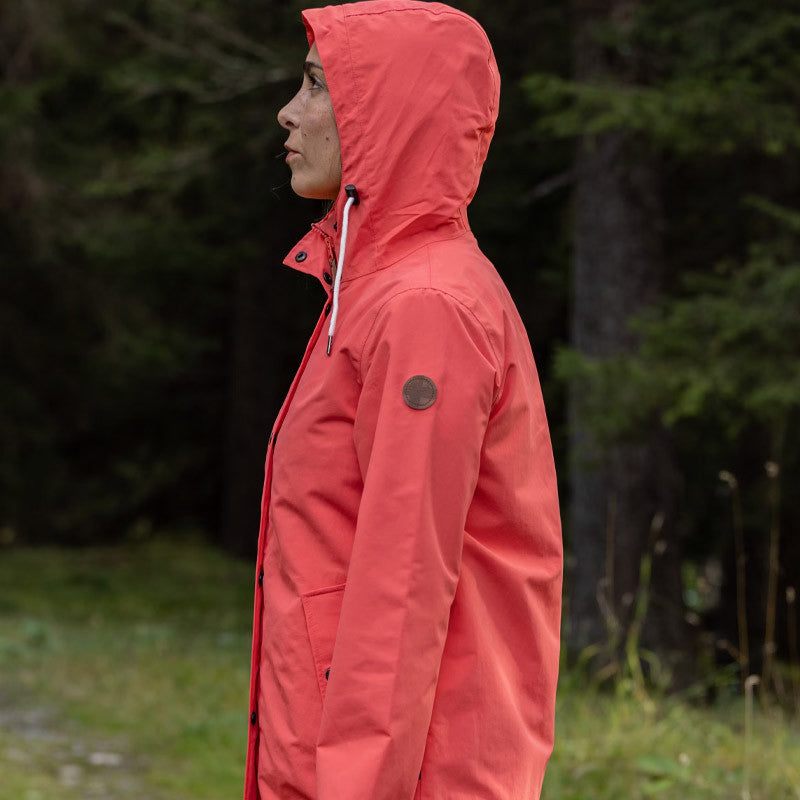 Frauen Regenmantel Siti cayenne red