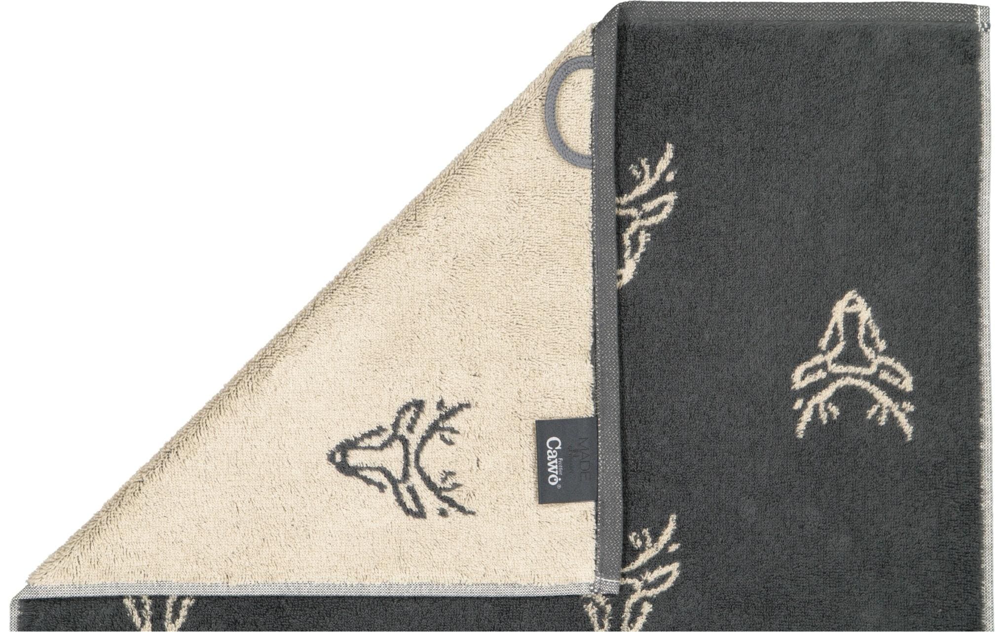 Duschtuch Edition Allover 70 x 140 cm, Beige/GranitBadezimmertuch