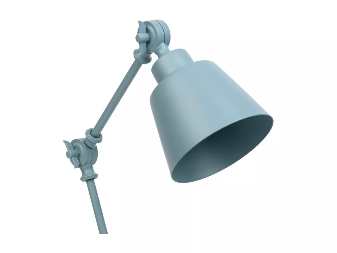 Lampe de bureau en métal gris 22x13x45h