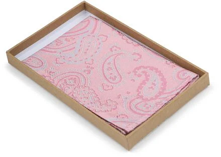 Suitable Zijde Pochet Paisley Roze PO25-02 kopen