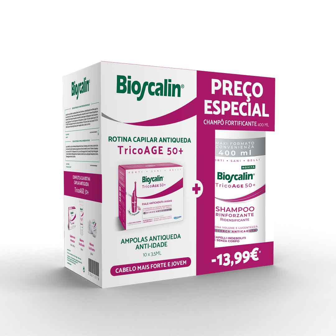 BIOSCALIN  Pack Rotina Capilar Antiqueda Tricoage 50+ - 1un