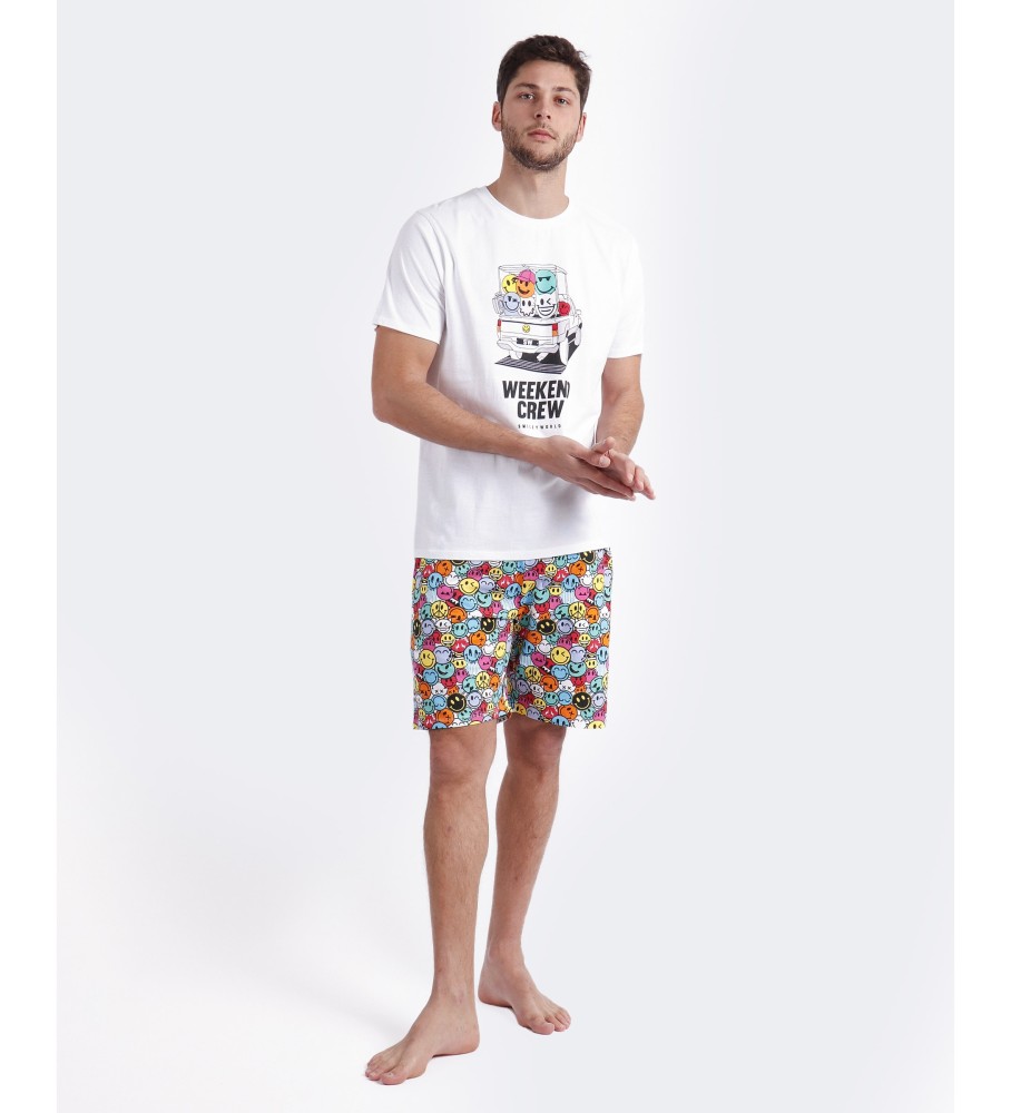 Pijama Aznar Innova Branco Crew