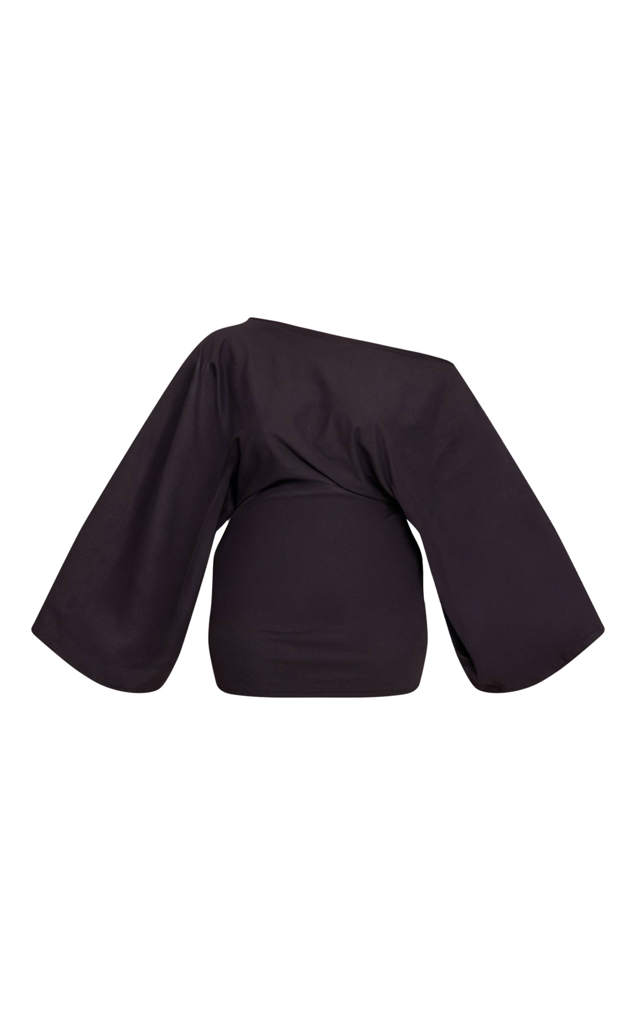 Noir Robe Épaules Dénudées Ajustée Toucher Doux