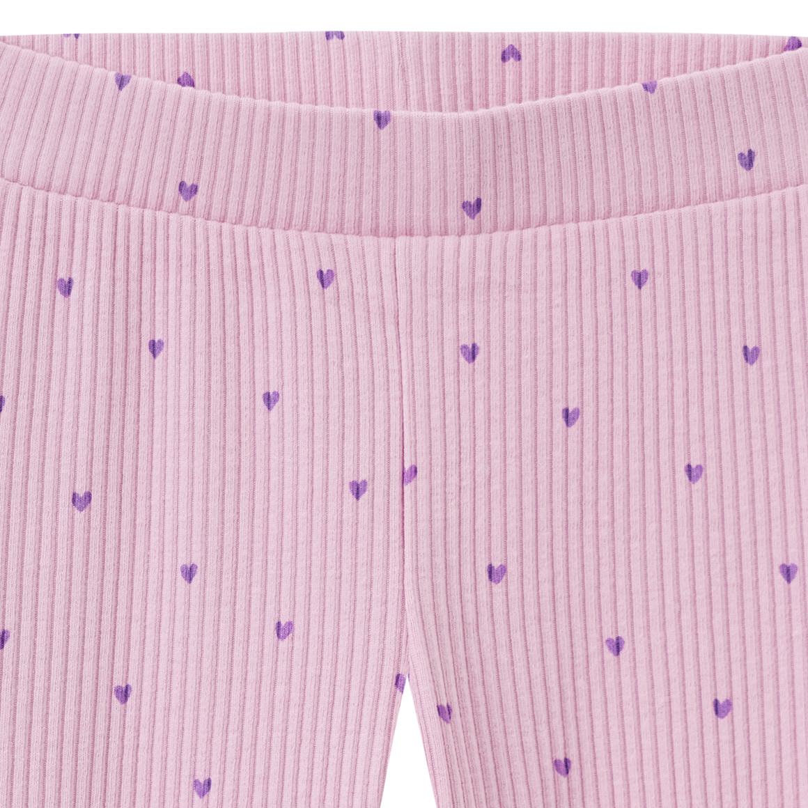 Topomini Baby Leggings  mit Herz-Allover helllila