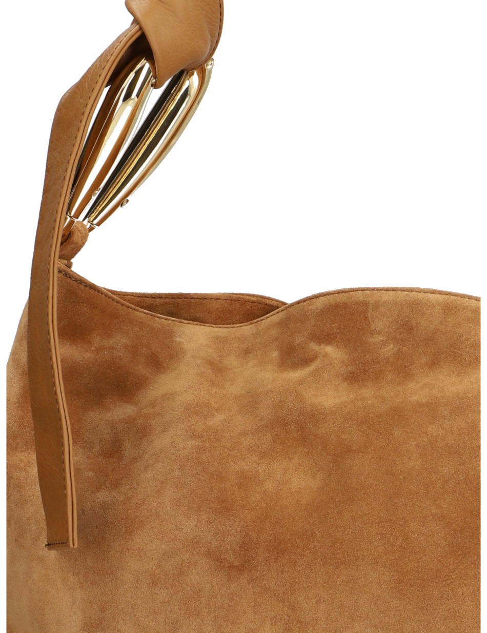 Glattleder Hobo Bag