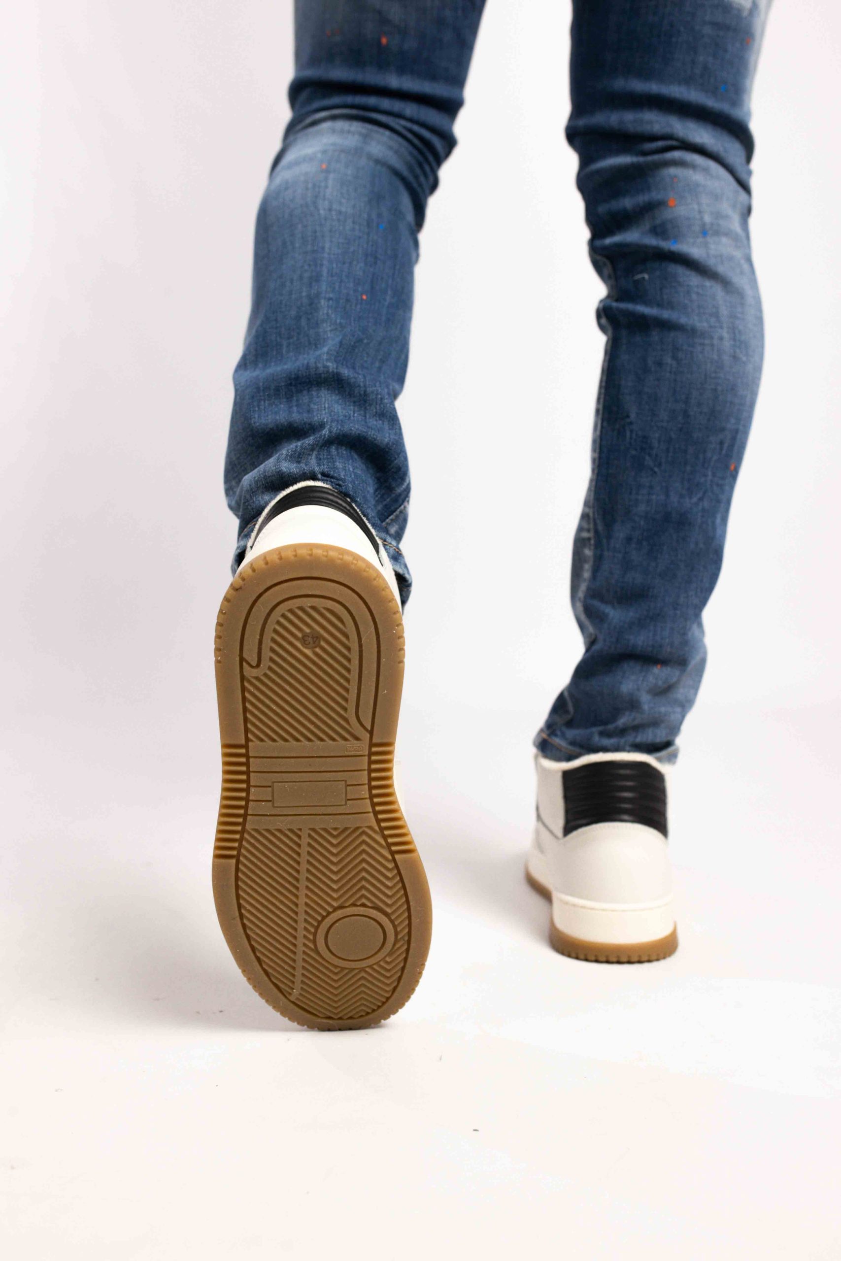 Off The Pitch Supernova Mid Sneakers Heren Lichtgrijs/Zwart