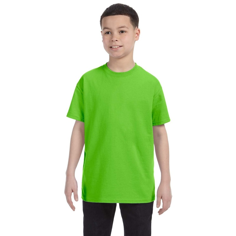 Short Manga Básica Camiseta Con Algodón Grueso Gildan