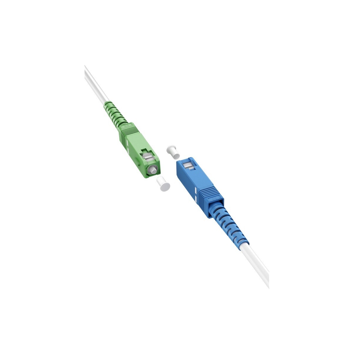 Goobay Fiberoptisk kabel (FTTH), Singlemode (OS2) Hvit, hvit (Simplex), 30 m