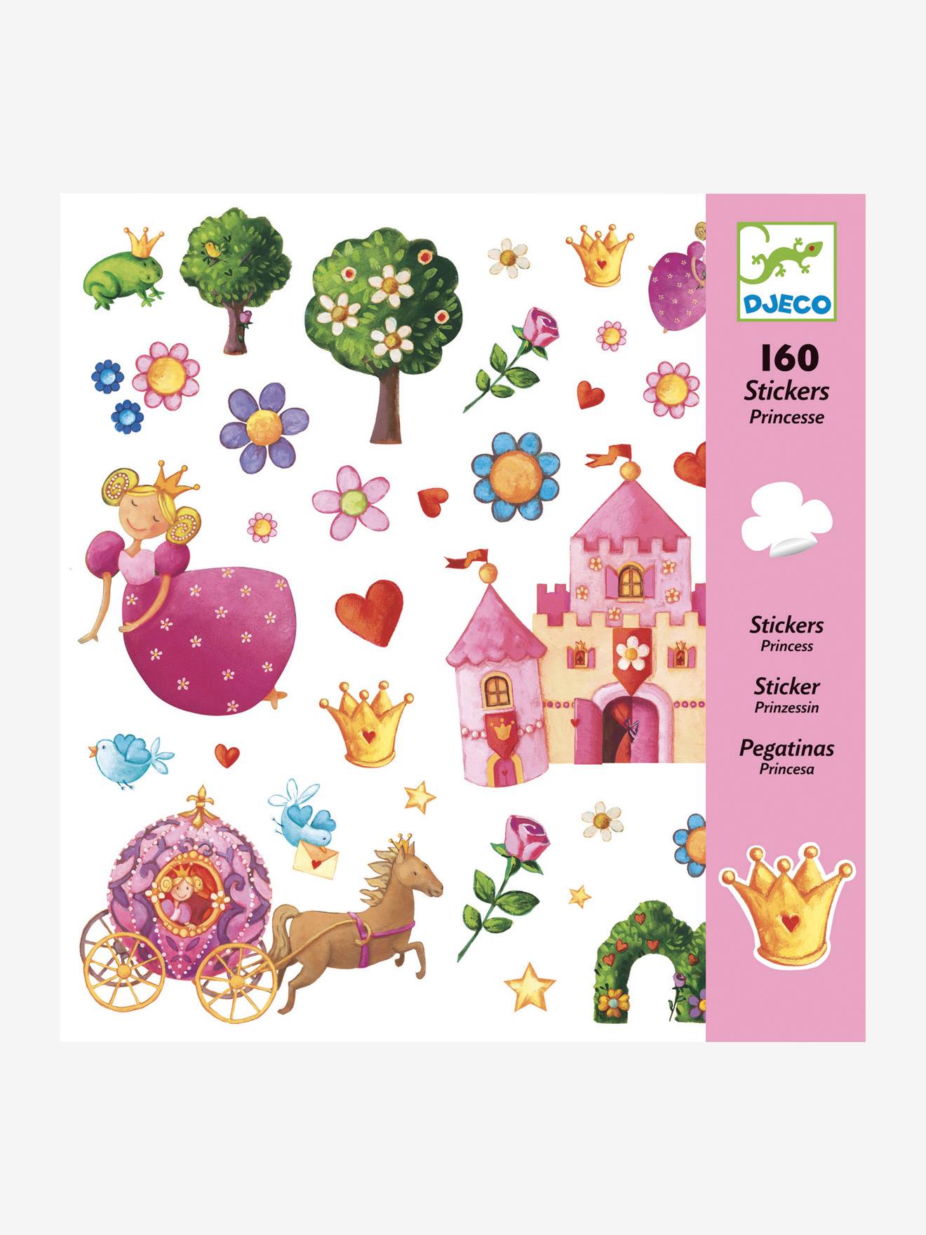 160 adesivos da Princesa Daisy DJECO multicoloridos