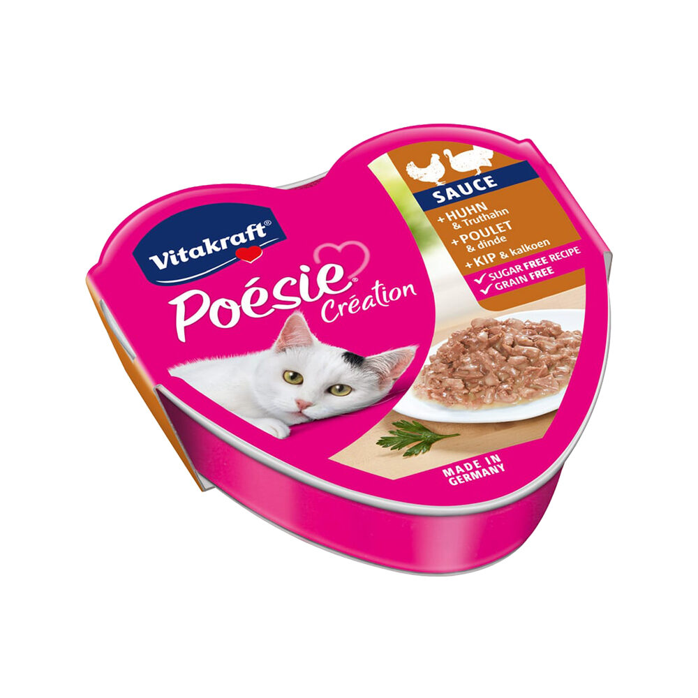 Vitakraft Poésie Kip & Kalkoen in Saus