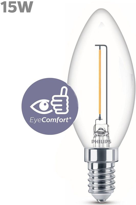 Philips Classic LED Kaarslamp 15W E14 Warm Wit