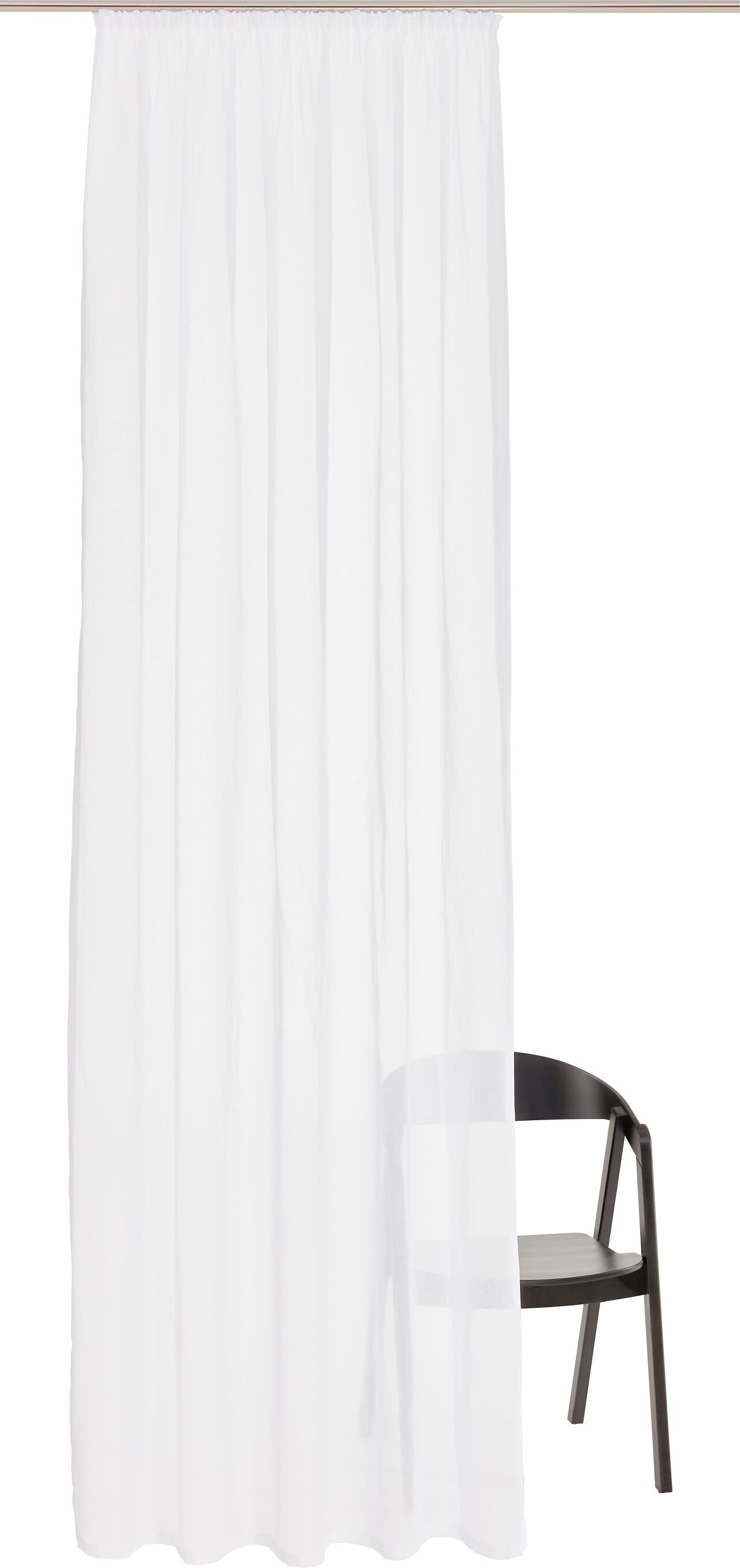 ZOE Fertigvorhang Tag - Weiss / B: 150.0 cm x H: 250.0 cm
