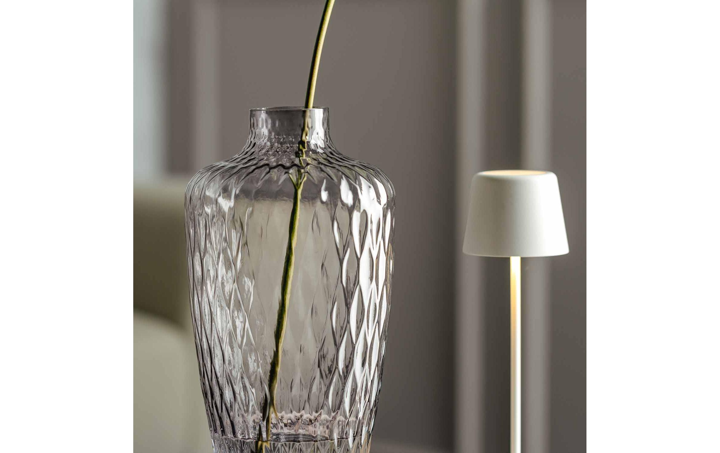 Vase Giulia Grau, 15 x 29 cmTischlicht