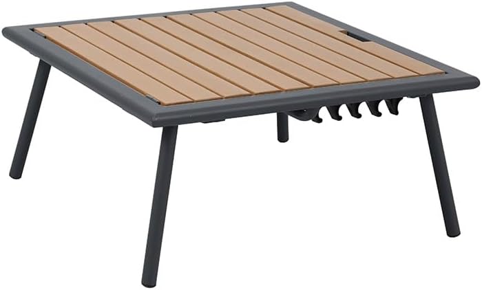 Riess Ambiente Outdoor Lounge Sitzgruppe Mobile MODULAR - anthrazit hellgrau - mit Tisch wetterfest Polyrattan Gartenmöbel Set