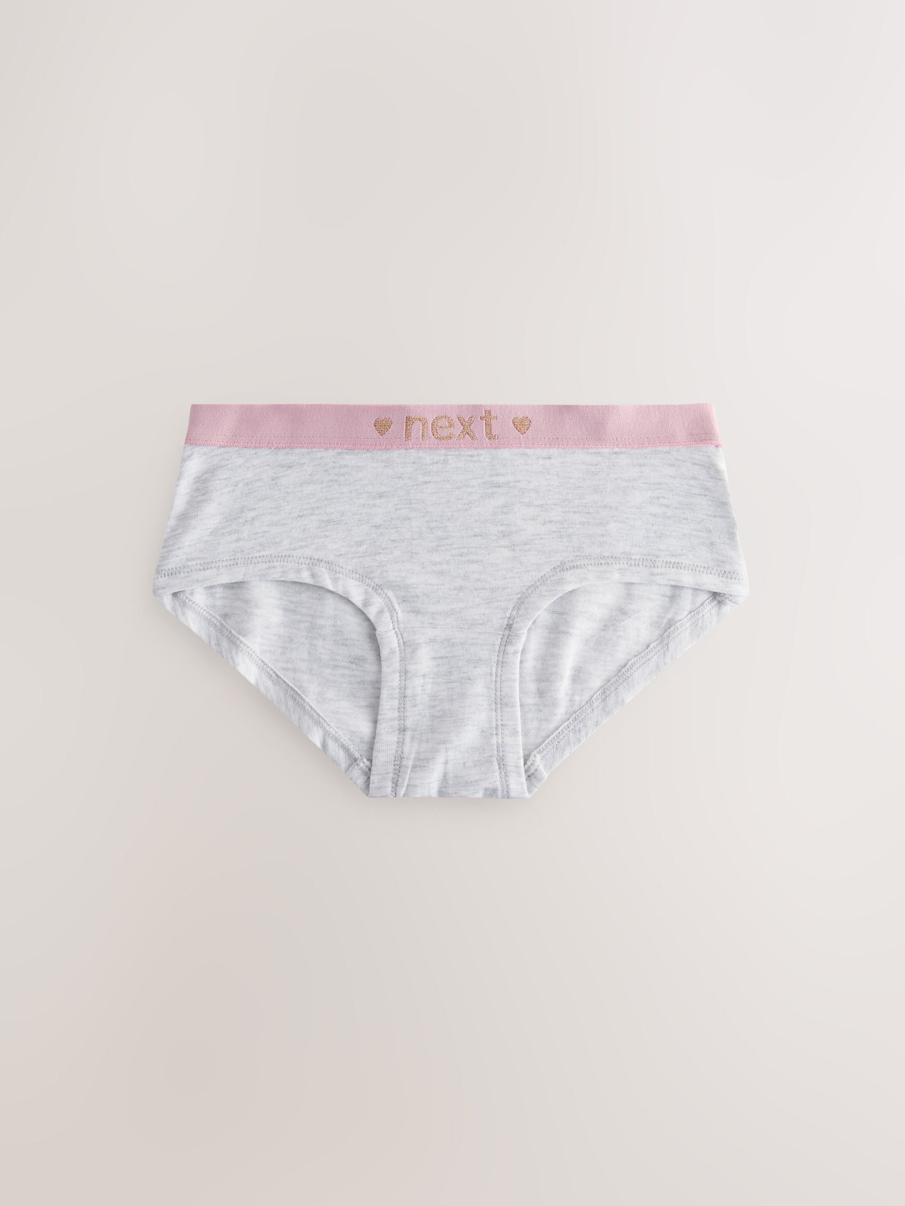 Roze/grijs - Verpakking van 7 hipsters (2 - 16 jr)