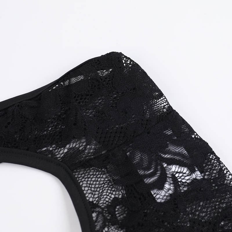 Femme Cradle - Jumpsuit met lange mouwen en kanten details