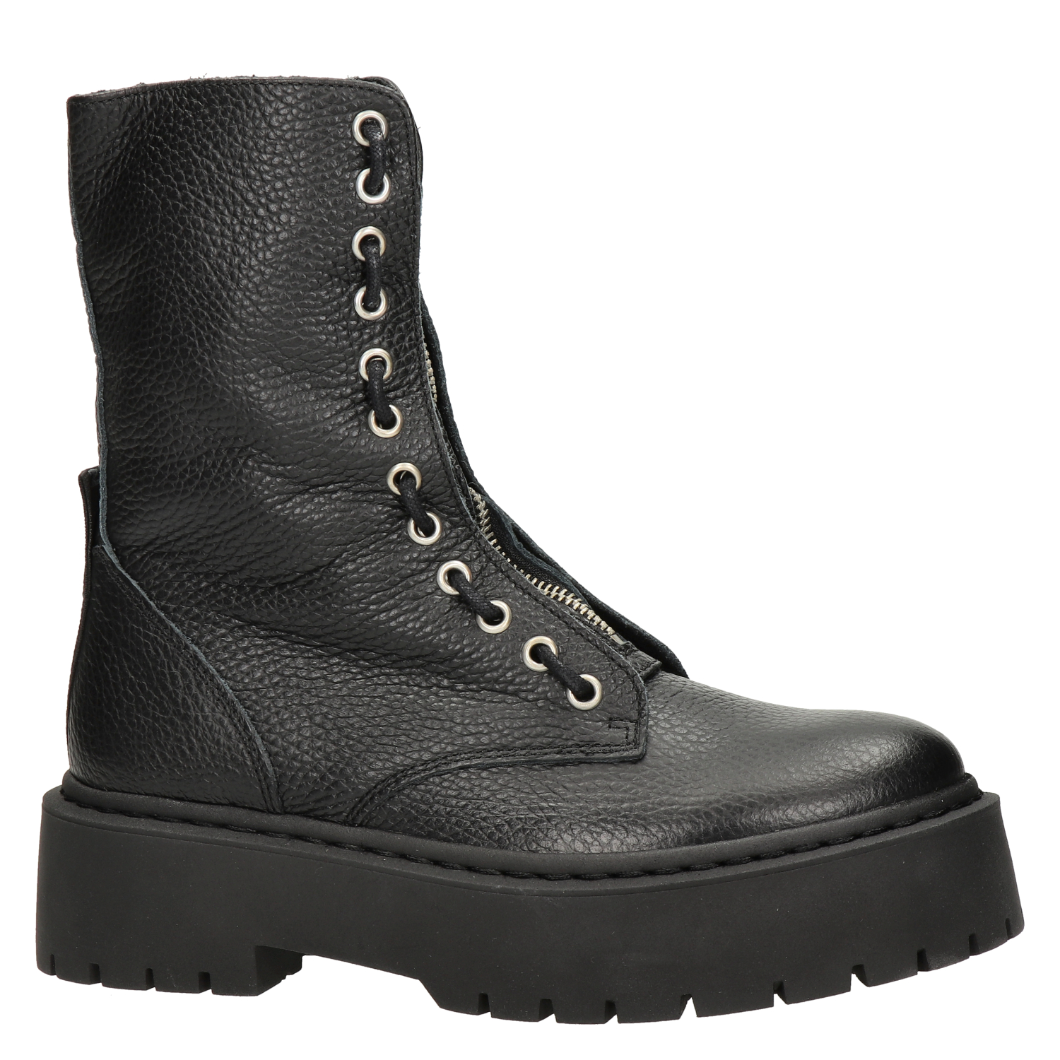 Steve Madden Odilia dames veterboot Steve Madden Zwart