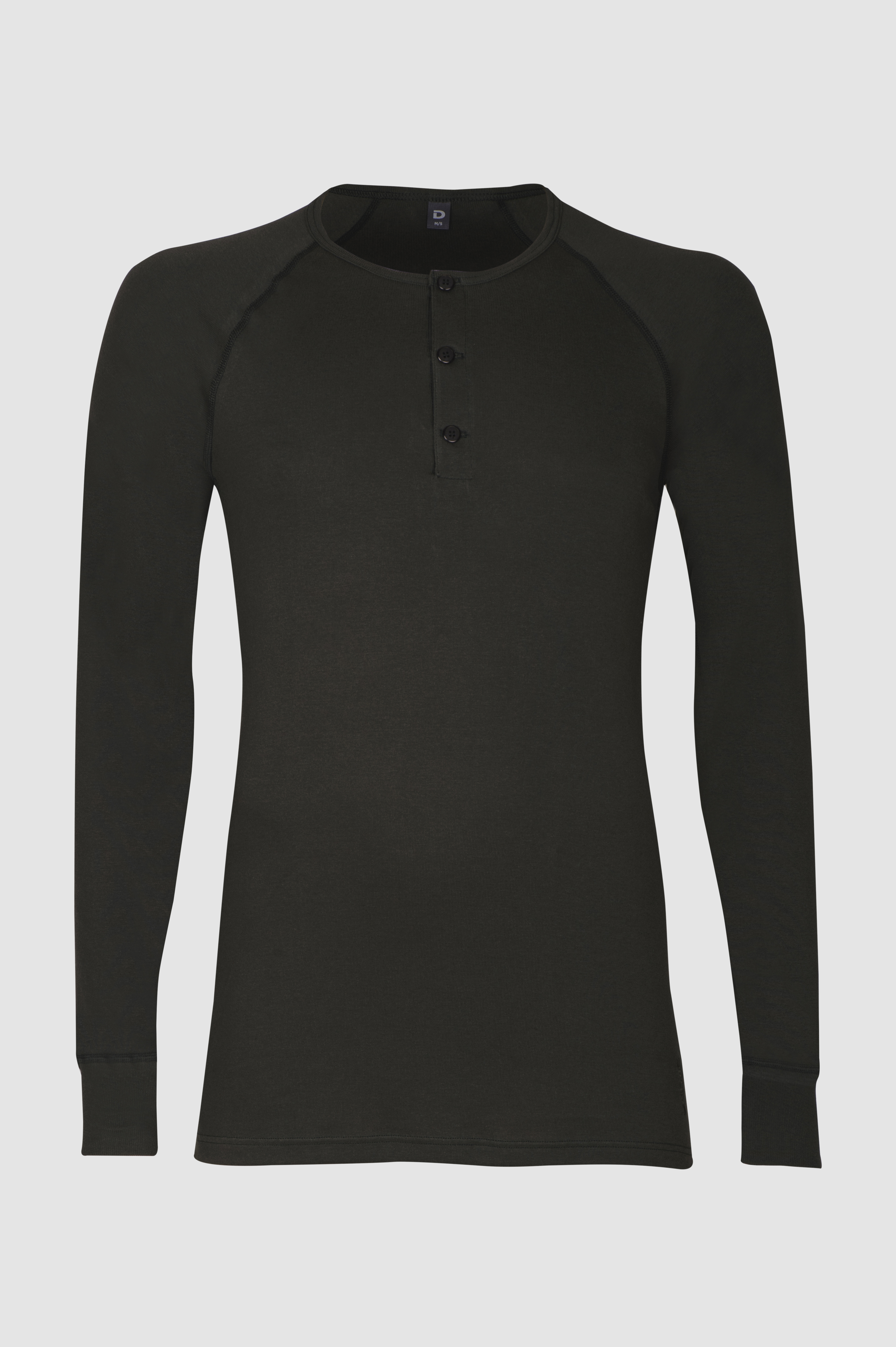 Shirt met knopen van katoen voor heren in Wit