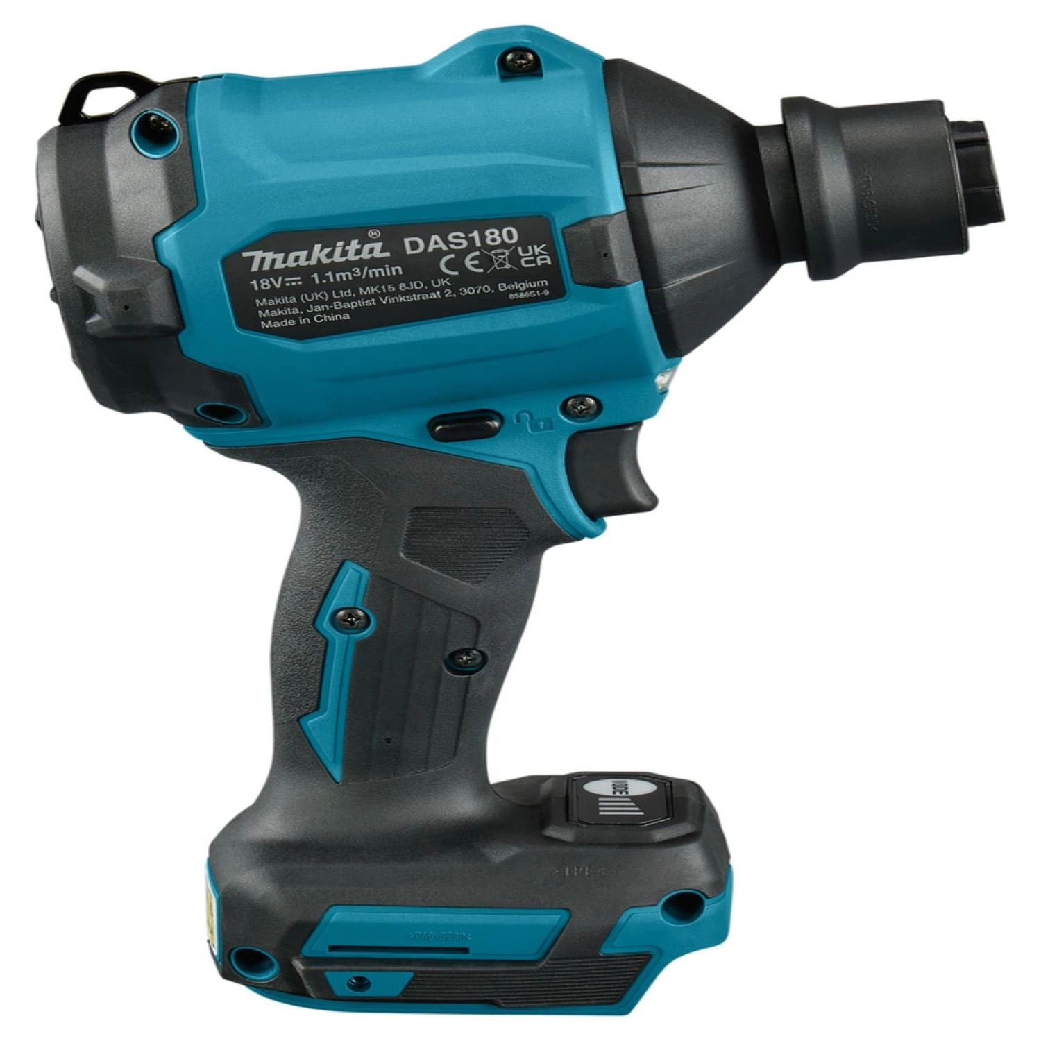 Makita DAS180Z LXT 18V Li-ion accu Blaas- en zuigmachine in gereedschapszak body - 200m/s