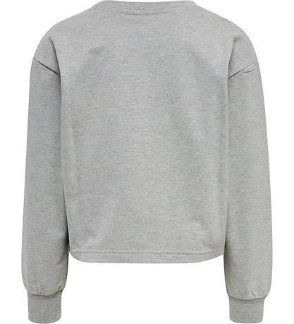 Hummel Sweatshirt - HmlPrima Bee - Cropped - Gråmeleret
