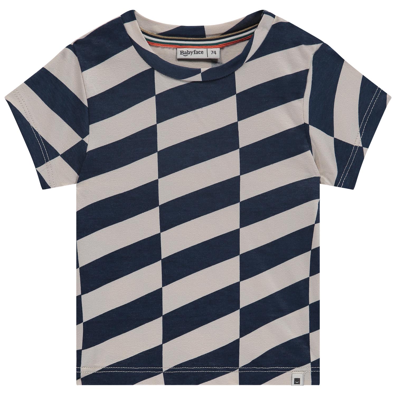 Babyface T-shirt korte mouwen strepen blauw