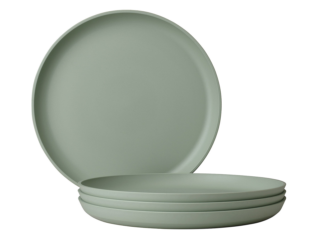 Mepal Silueta 230 mm set van 4 Ontbijtborden - Green
