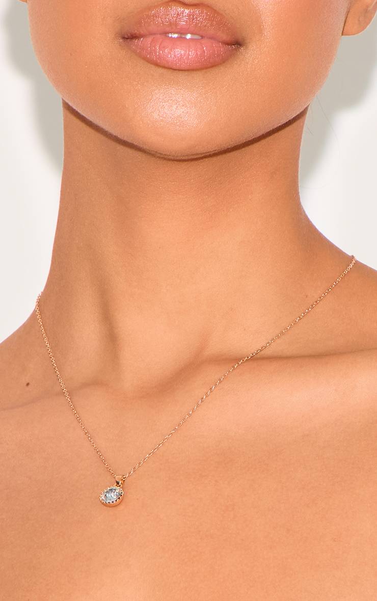 Doré Collier Pendentif Diamanté