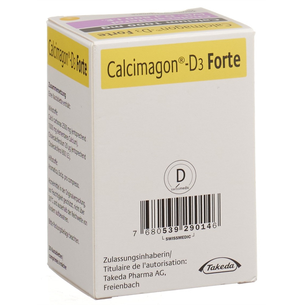 CALCIMAGON D3 Forte Kautabl Zitrone Ds 30 Stk