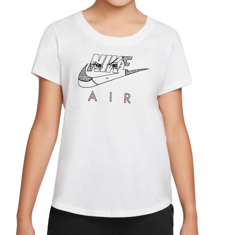 Nike T-shirt Blanc Fille Nike Scoop Manga Air