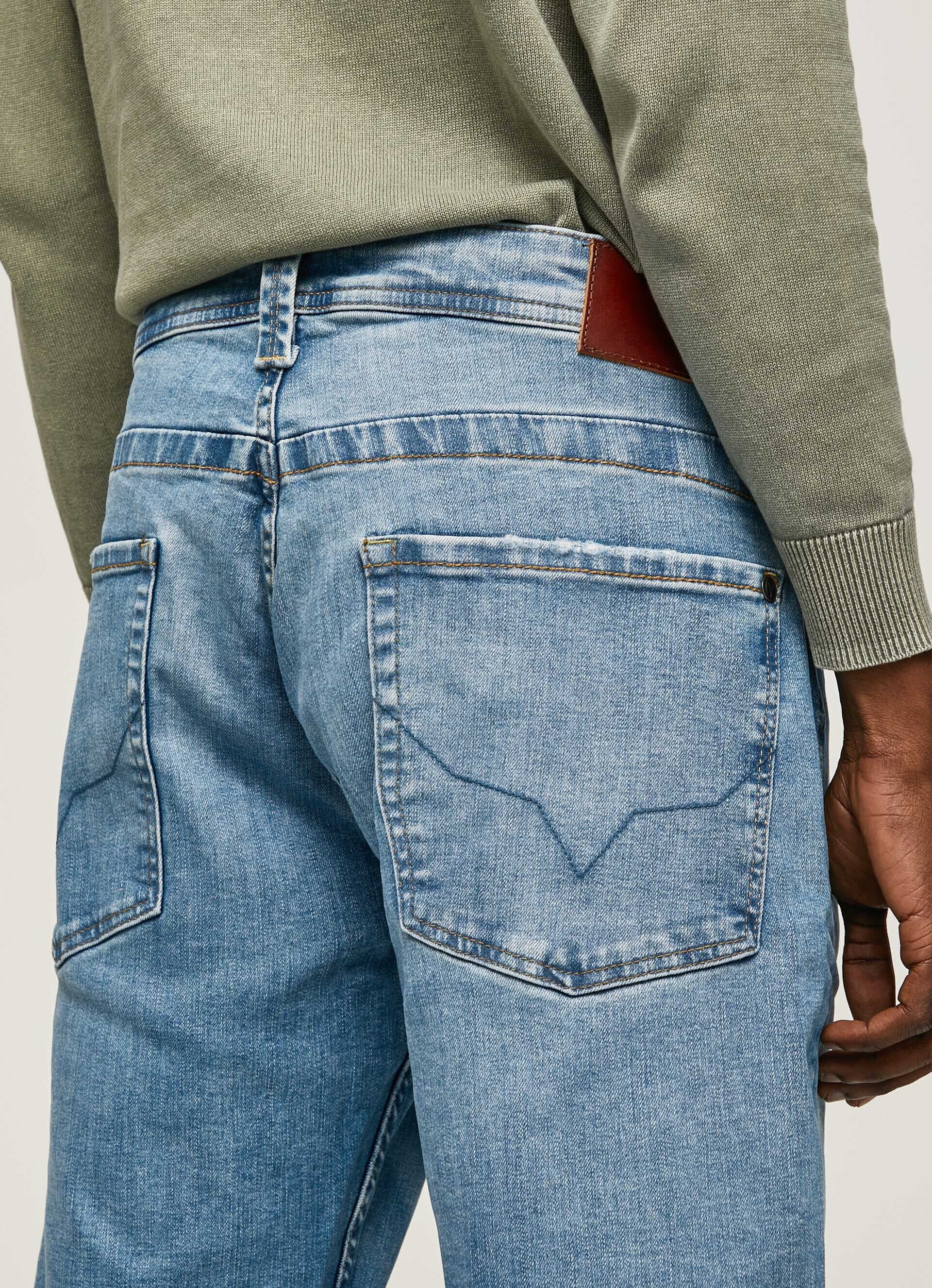 Calça jeans com modelagem Cash Fit e cintura regular - jeans