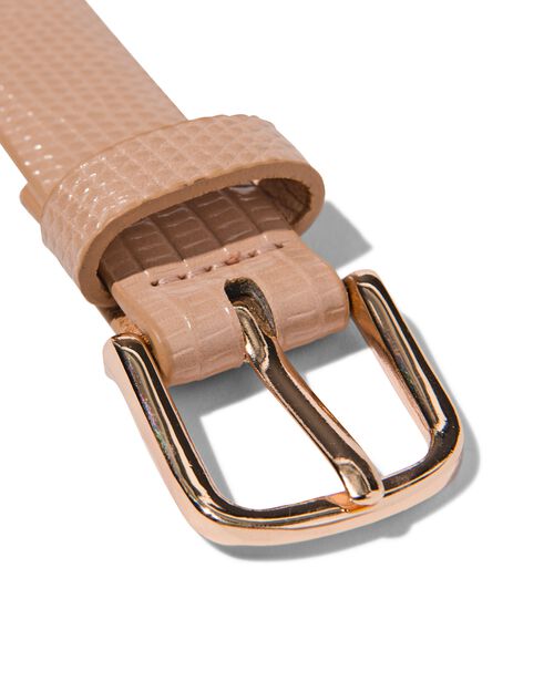 ceinture femme à imprimé animal 2,3cm beige