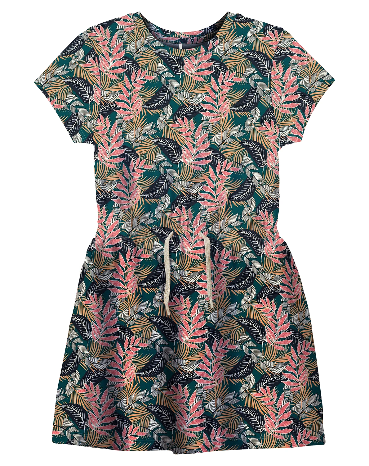 Kurzarmkleid NKFFOSKHI LEAVES in spruced-up