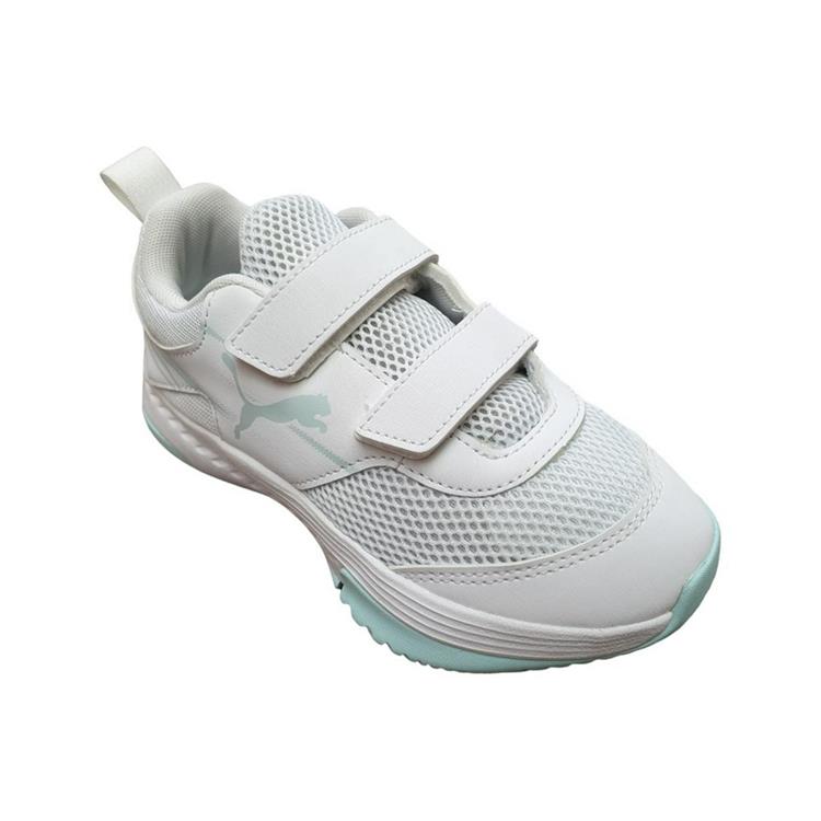 PUMA Vairion II V JR 107343 PUMA-WHITE-LIGHT-AQUA