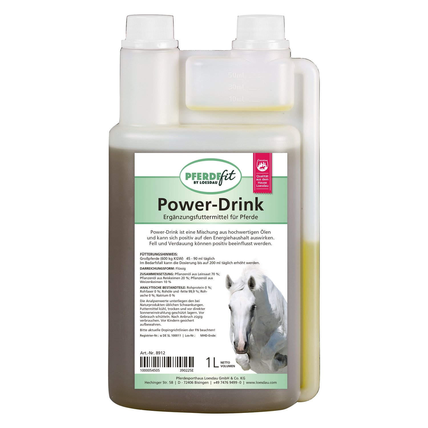 PFERDEfit by Loesdau Power-Drink  - 1 Liter