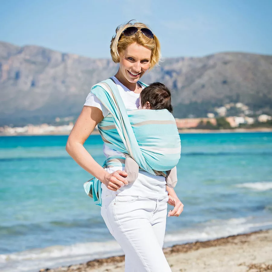 Hoppediz Babytragetuch Gewebtes Tragetuch Brest