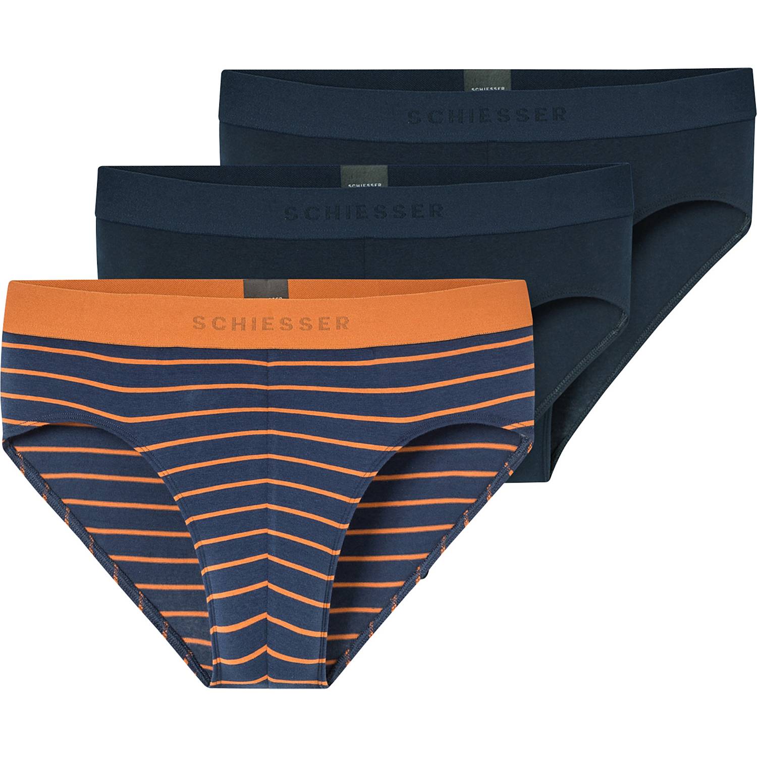 Schiesser Single-Jersey Herren-Slip im 3er-Pack