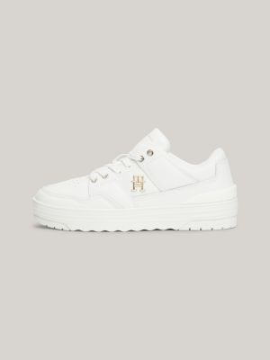 Tênis de basquete TH Monogram em couro