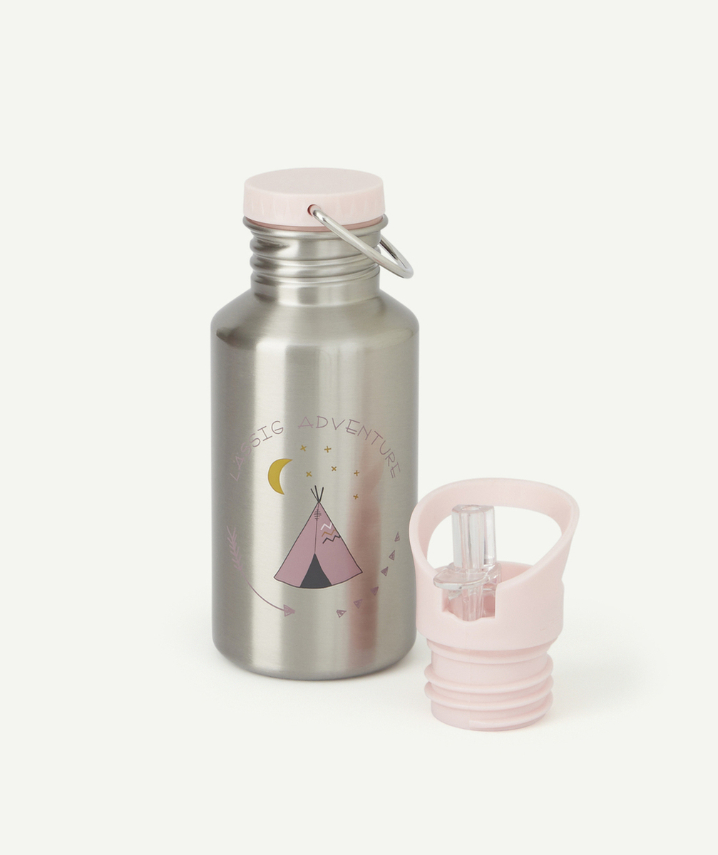 LASSIGGOURDE EN INOX AVENTURE TIPI ROSE PÂLE 500ML