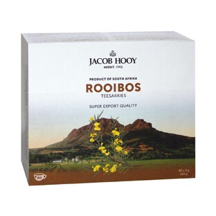 Jacob Hooy Rooibos Theezakjes 80ST