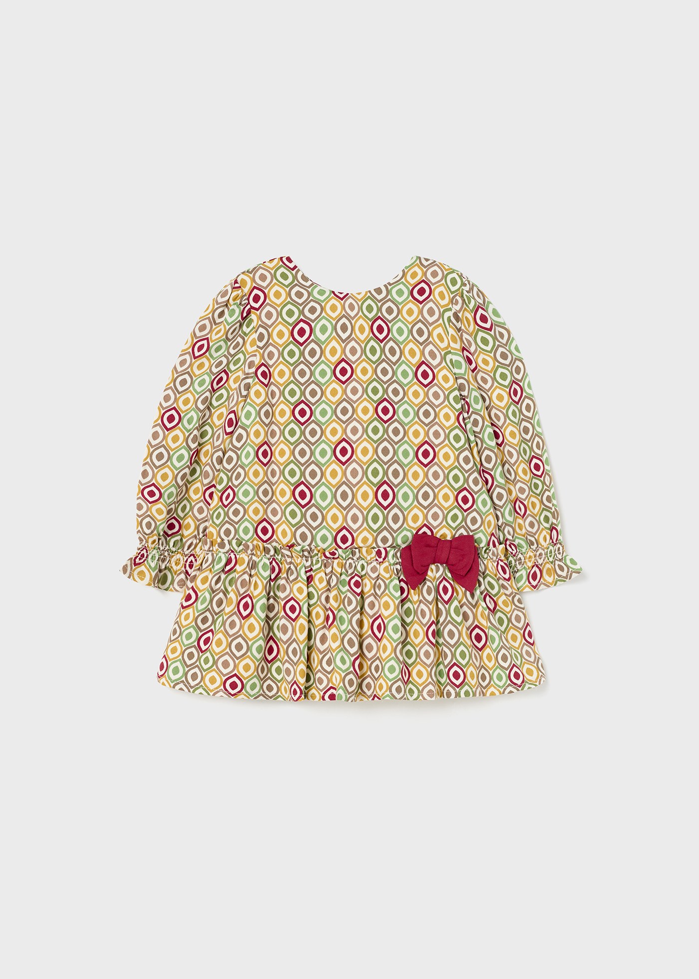 Vestido de viscose estampado para bebê