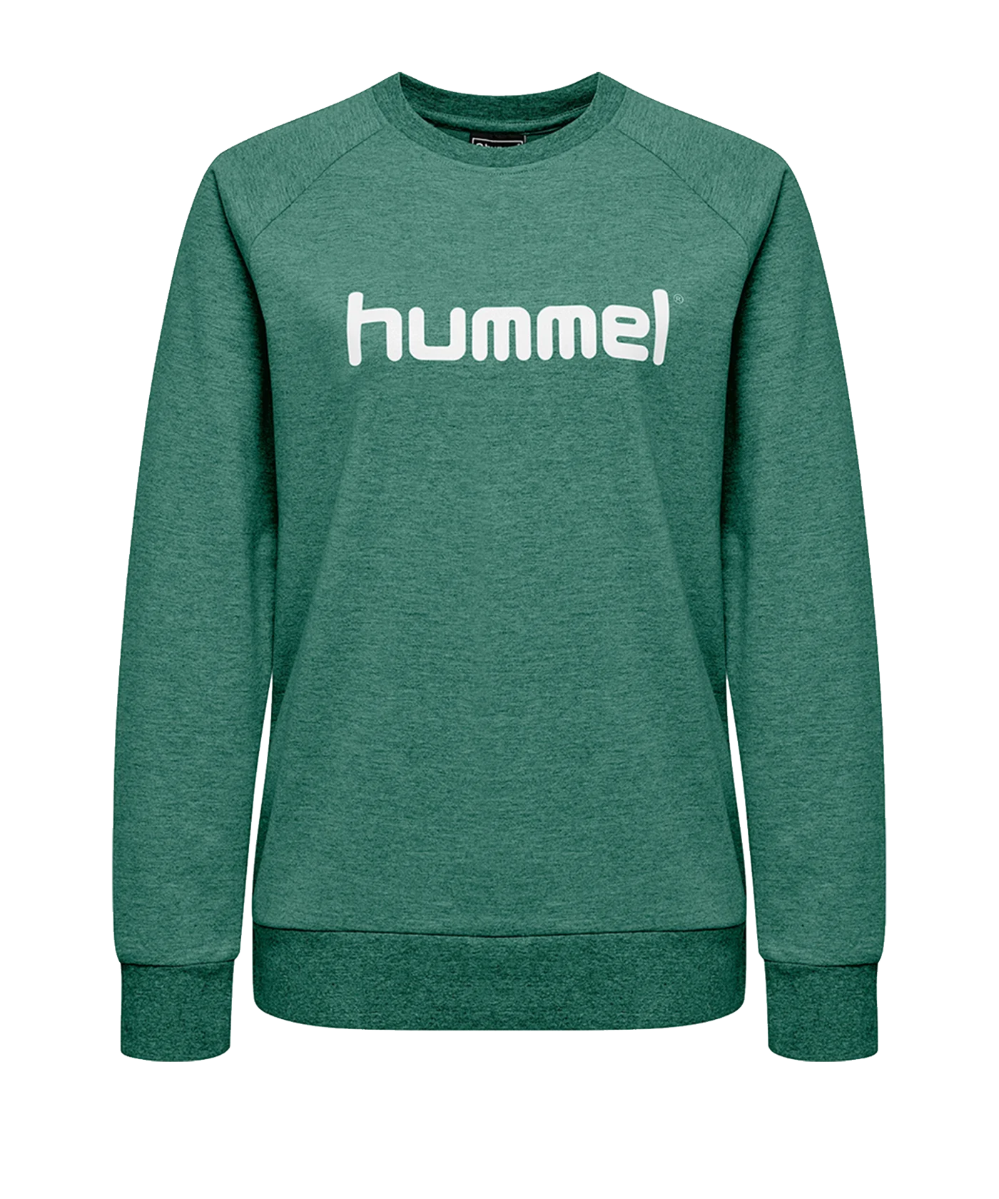 Hummel Cotton Logo Sweatshirt Damen Grün F6140