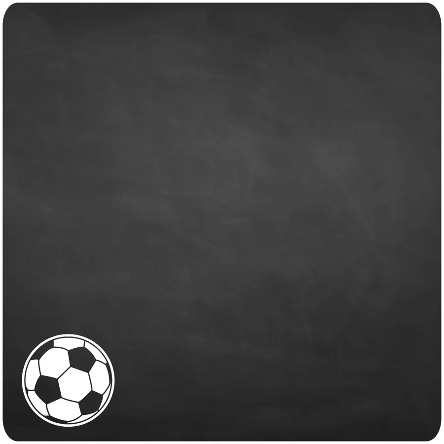 Nikima Wandtattoo 021 Fussball - selbstklebende Tafelfolie Kreidefolie inkl. 3 Stück Kreide schwarz