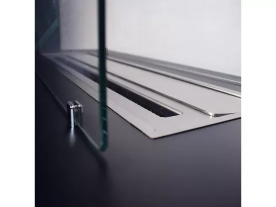 Cheminée à bioéthanol de sol pour intérieur et extérieur L100xP40xH40 cm