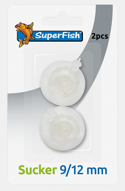 Zuignap 9/12 mm blister 2 stuks