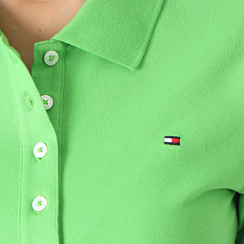 Polo Manches Courtes Femme 1985 Slim Pique 7823 Vert
