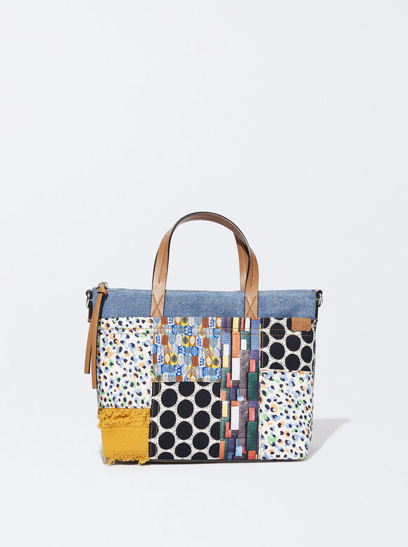 Sacola Patchwork - Azul