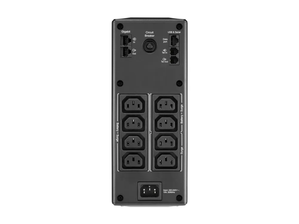 APC Back-UPS Pro BR1600MI - UPS - AC 230 V - 960 Watt - 1600 VA - USB - output-stikforbindelser: 8 - sort