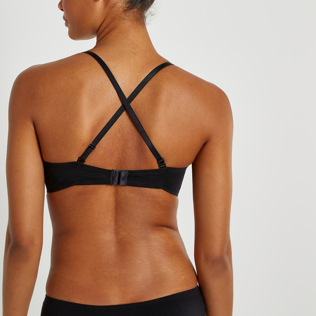 COLEÇÕES LA REDOUTE<br>Sutiã triangular, todo em algodão liso, Cottone